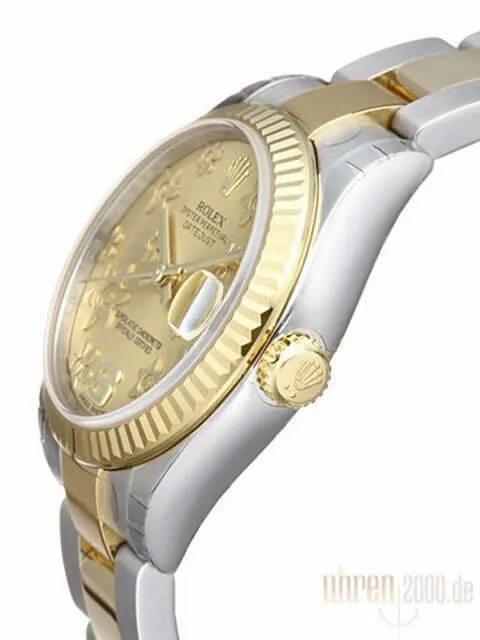 Rolex Datejust 31 Edelstahl Gelbgold 178273 Champagner Floral