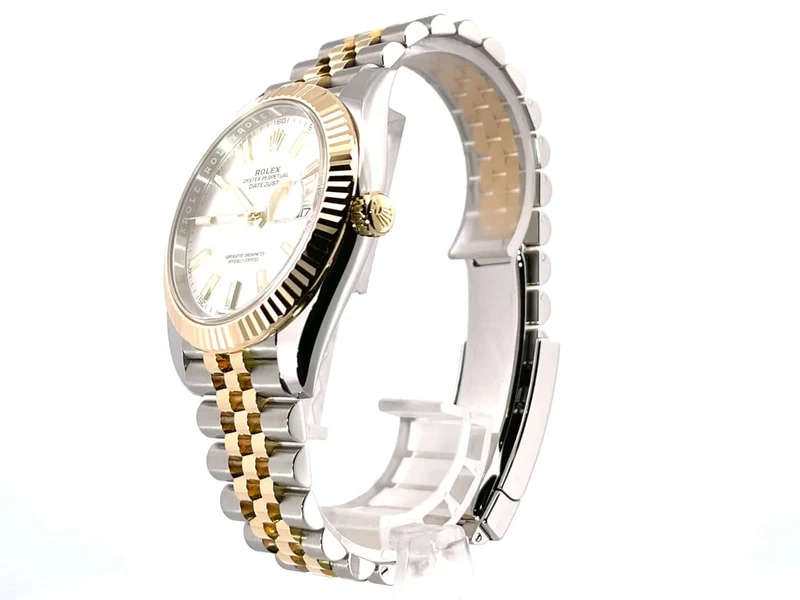Rolex Datejust 41 Edelstahl Gelbgold 126333 Silber Jubile-Band