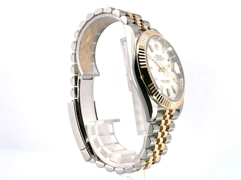 Rolex Datejust 41 Edelstahl Gelbgold 126333 Silber Jubile-Band