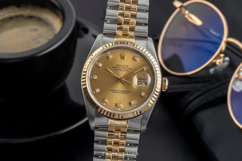 Rolex Datejust steel / gold automatic men's watch 16233 LP: 16300EUR [2506587]