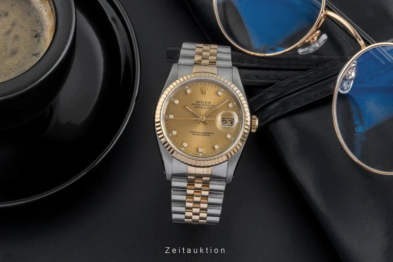 Rolex Datejust steel / gold automatic men's watch 16233 LP: 16300EUR [2506587]