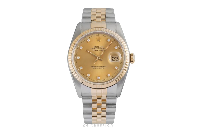 Rolex Datejust steel / gold automatic men's watch 16233 LP: 16300EUR [2506587]