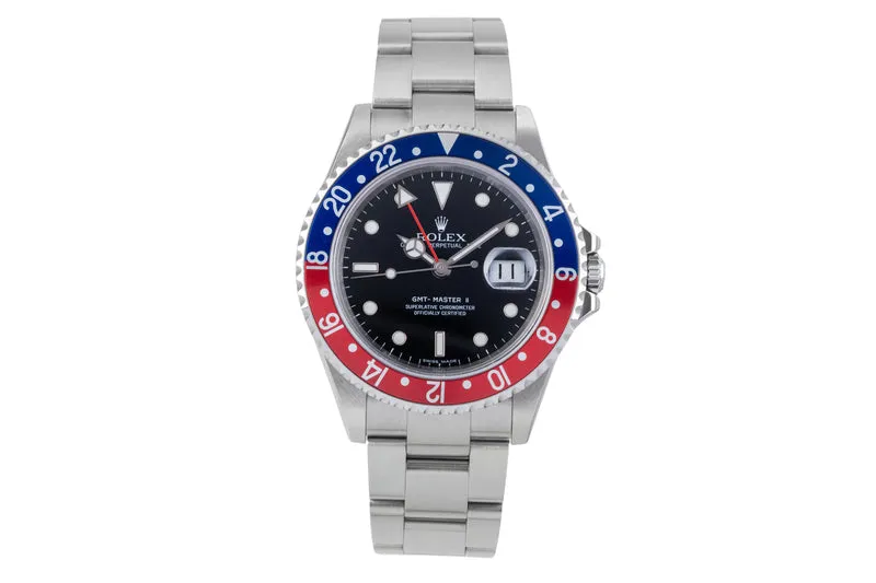 Rolex GMT-Master II steel automatic men's watch 16710 T [2506658]