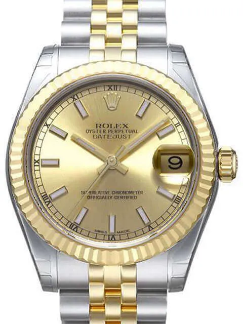 Rolex Datejust 31 Edelstahl Gelbgold 178273 Champagner Jubile