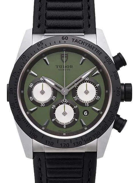 Tudor Fastrider Chrono 42 mm 42010N Grün Lederband