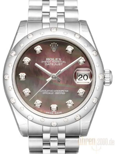 Rolex Datejust 31 178344 Dunkles Perlmutt Diamant