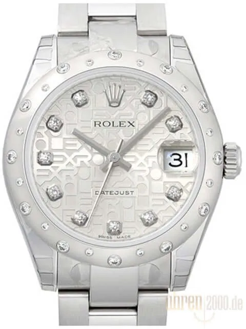 Rolex Datejust 31 Silber Jubile Diamant 178344 Oyster-Band