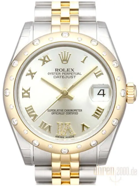 Rolex Datejust 31 Diamant Lünette 178343 Silber R DIA Jubile-Band