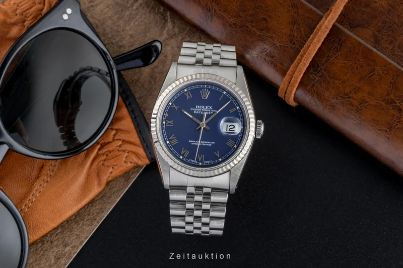 Rolex Datejust steel / white gold automatic men's watch 16234 [2506505]