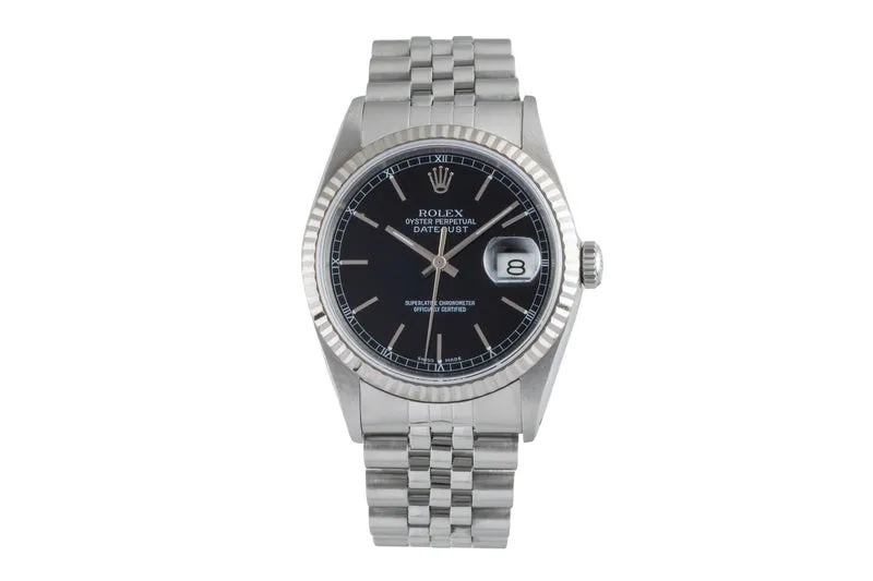 Rolex Datejust steel / white gold automatic men's watch 16234 [2506311]