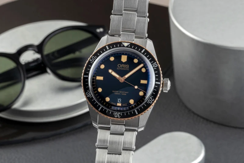 Oris Divers Sixty-Five steel / bronze automatic men's watch 01 733 7707 4354 LP: 2550EUR [2505990]