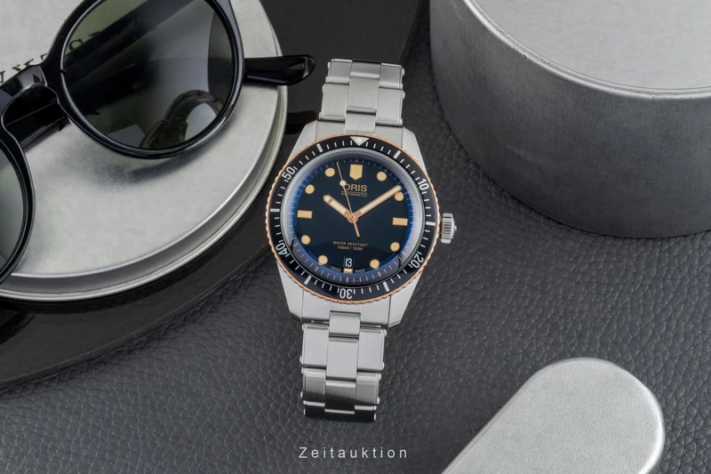 Oris Divers Sixty-Five steel / bronze automatic men's watch 01 733 7707 4354 LP: 2550EUR [2505990]