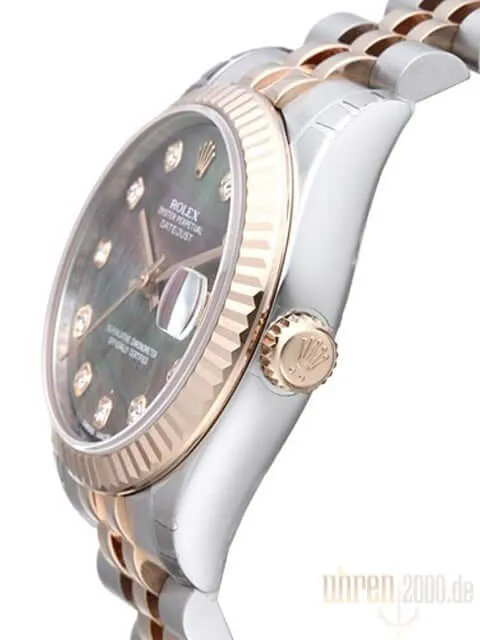 Rolex Datejust 31 Edelstahl Roségold 178271 Perlmutt Dunkel DIA Jubile