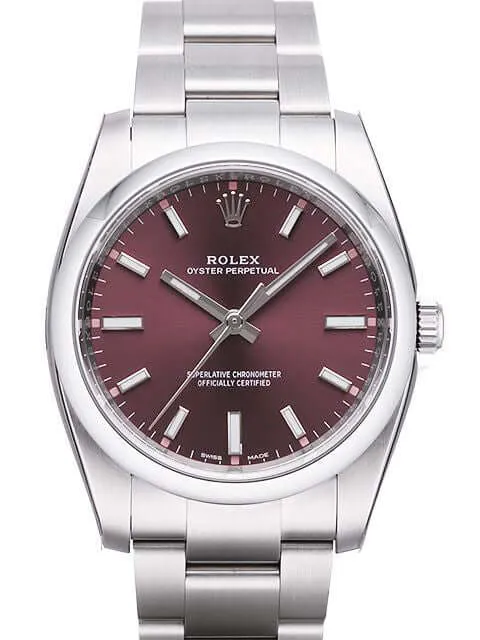 Rolex Oyster Perpetual 34 mm 114200 Red Grape
