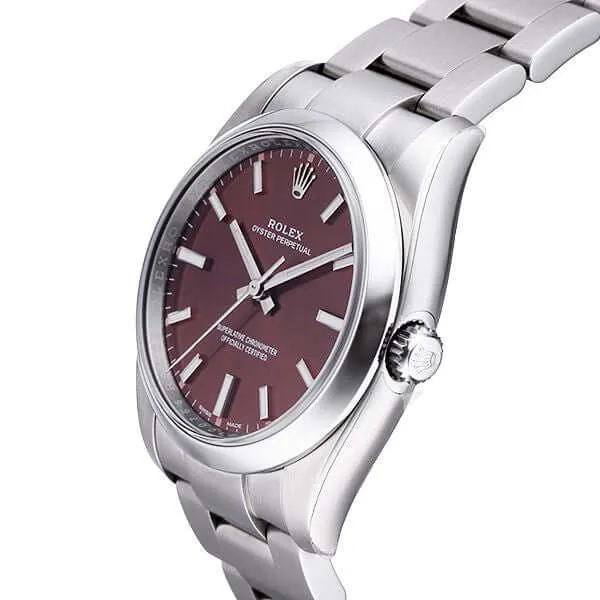 Rolex Oyster Perpetual 34 mm 114200 Red Grape