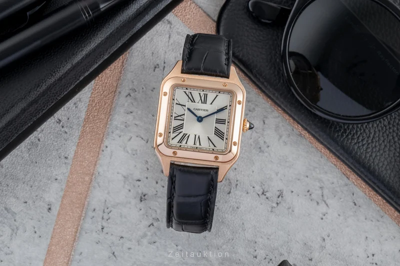 Cartier Santos Dumont 18 ct red gold quartz women's watch WGSA0022 LP: 12500EUR [2506316]