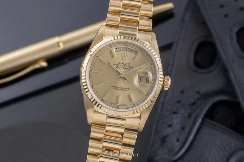 Rolex Day-Date 18 ct gold automatic men's watch 18038 [2506494]
