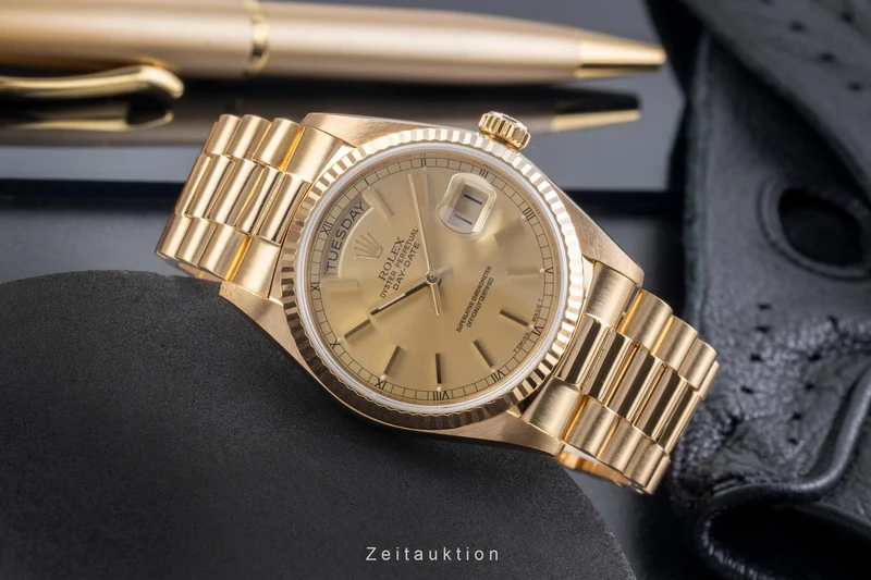 Rolex Day-Date 18 ct gold automatic men's watch 18038 [2506494]