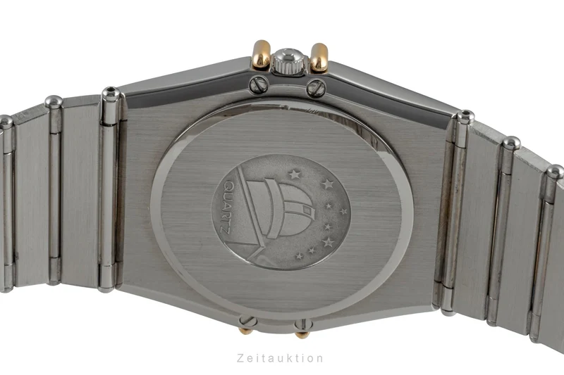 Omega Constellation steel / gold quartz men's watch 396.1076 Vintage [2504336]