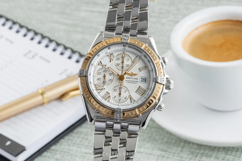 Breitling Crosswind chronograph steel / gold automatic men's watch D13355 [2505676]