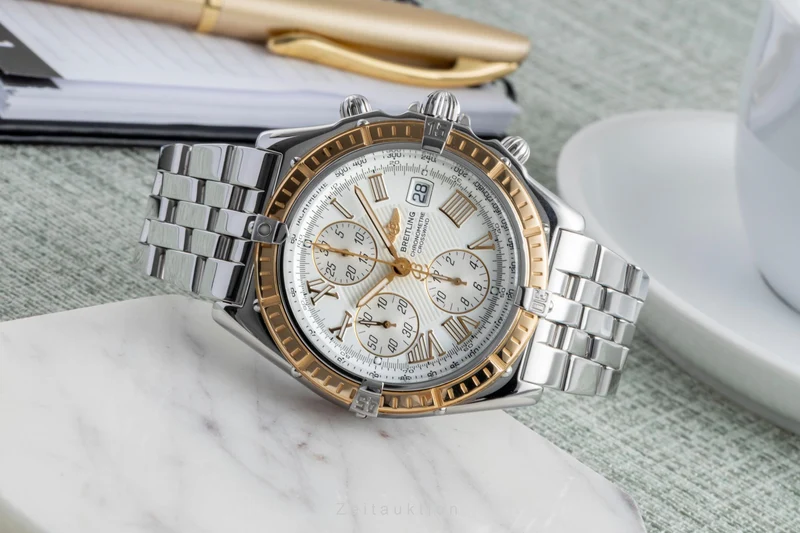 Breitling Crosswind chronograph steel / gold automatic men's watch D13355 [2505676]