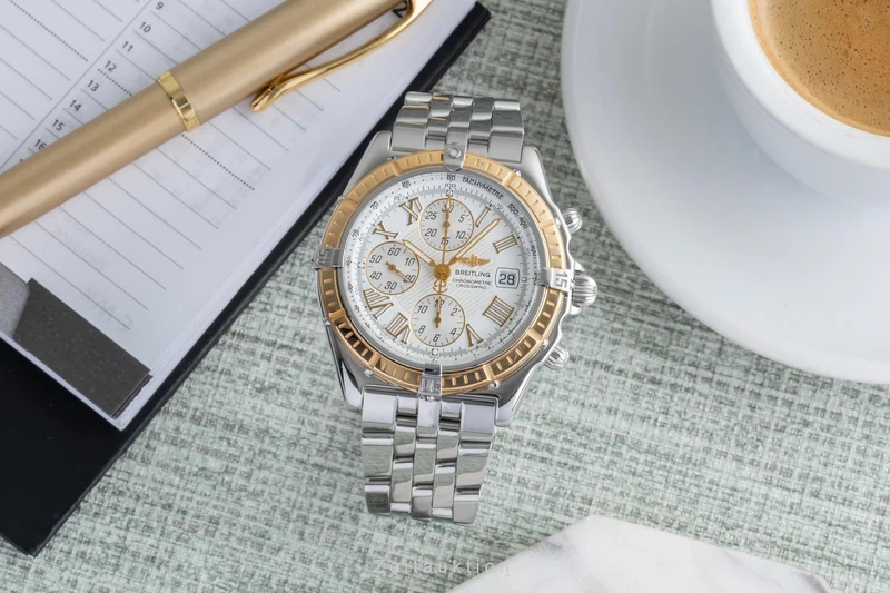 Breitling Crosswind chronograph steel / gold automatic men's watch D13355 [2505676]