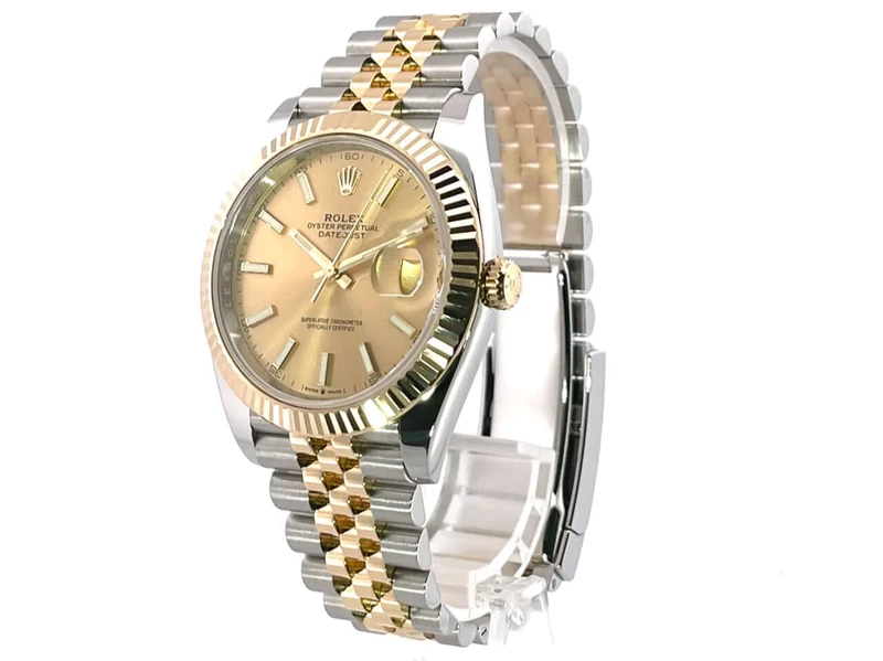 Rolex Datejust 41 Edelstahl Gelbgold 126333 Champagner Jubile