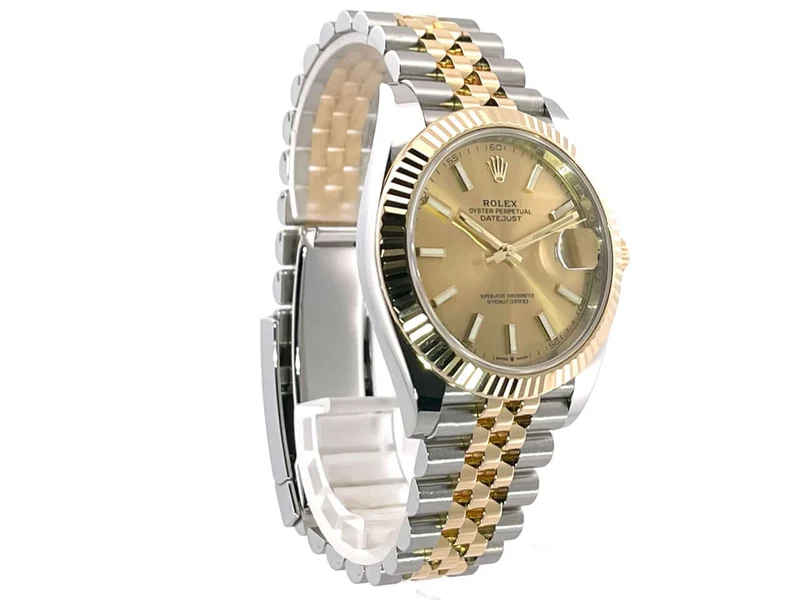 Rolex Datejust 41 Edelstahl Gelbgold 126333 Champagner Jubile