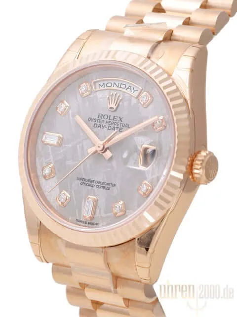 Rolex Day-Date 36 18 kt Everose-Gold 118235 Meteorit DIA