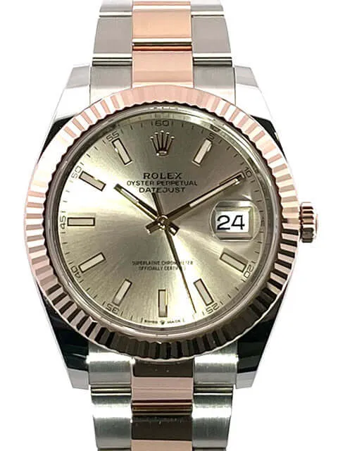 Rolex Datejust 41 Edelstahl Everose-Gold 126331 Sundust
