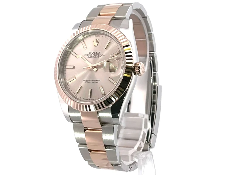 Rolex Datejust 41 Edelstahl Everose-Gold 126331 Sundust
