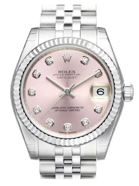 Rolex Oyster Datejust 31 178274 Pink DIA Jubile-Band