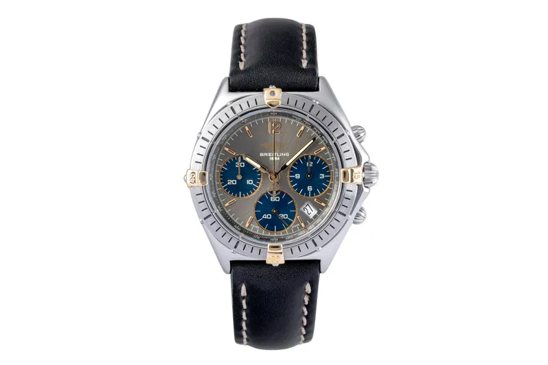 Breitling Sextant chronograph gilt / steel quartz men's watch B55045 [2505670]
