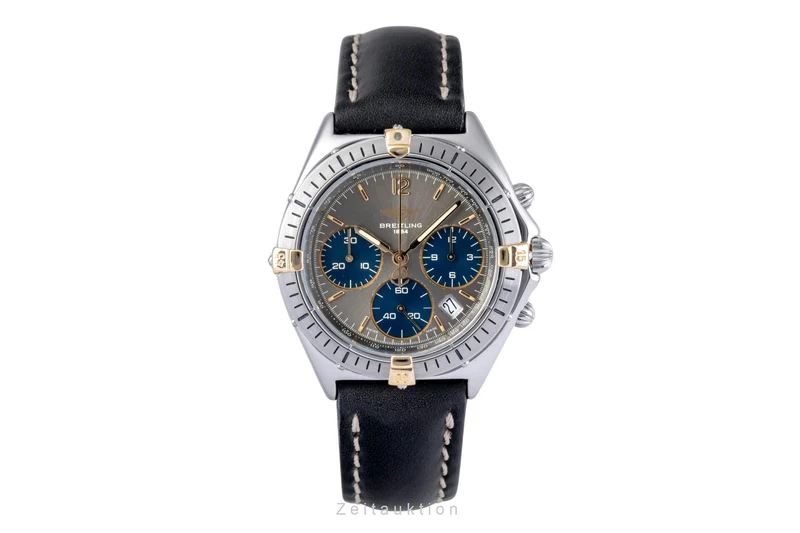 Breitling Sextant chronograph gilt / steel quartz men's watch B55045 [2505670]