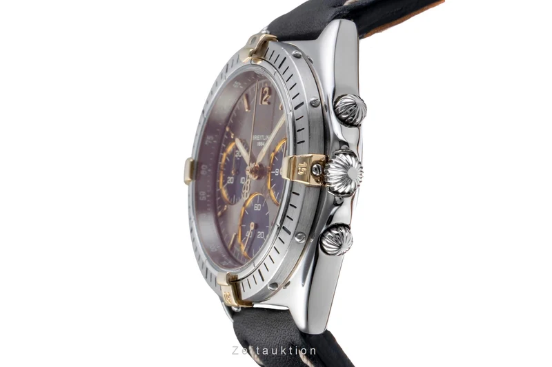 Breitling Sextant chronograph gilt / steel quartz men's watch B55045 [2505670]