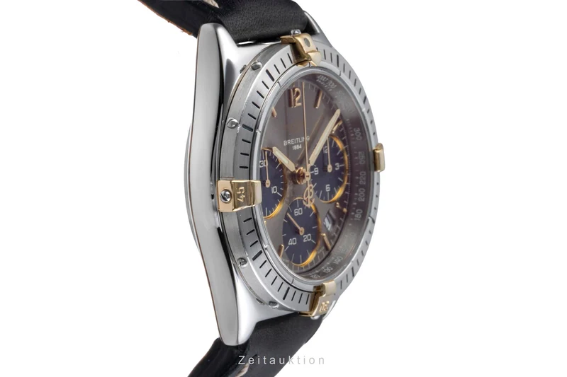 Breitling Sextant chronograph gilt / steel quartz men's watch B55045 [2505670]
