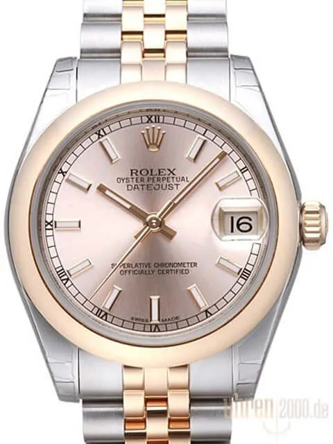 Rolex Datejust 31 Edelstahl Roségold 178241 Pink Jubile