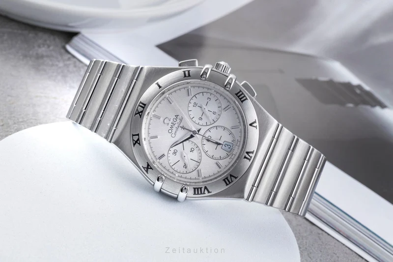 Omega Constellation chronograph steel quartz men's watch 1542.30.00 [2506094]