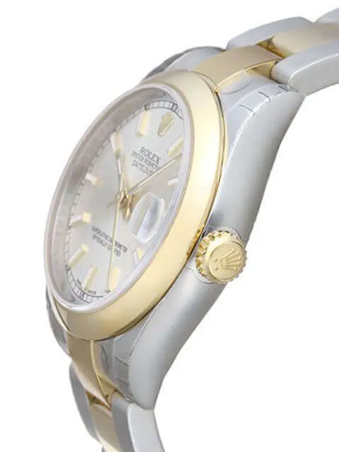 Rolex Datejust 31 Edelstahl Gelbgold 178243 Silber
