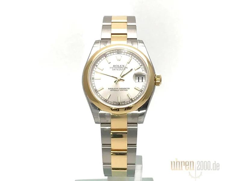 Rolex Datejust 31 Edelstahl Gelbgold 178243 Silber