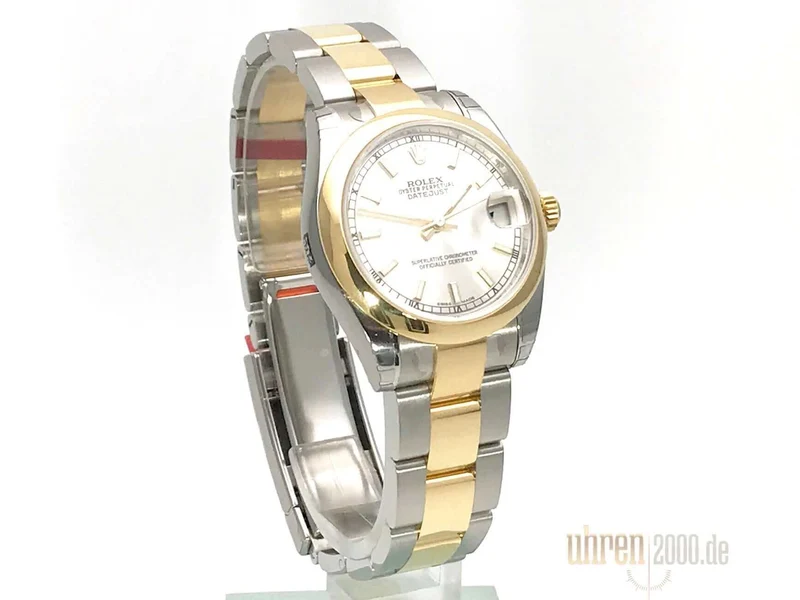Rolex Datejust 31 Edelstahl Gelbgold 178243 Silber