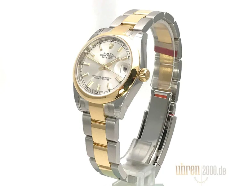 Rolex Datejust 31 Edelstahl Gelbgold 178243 Silber
