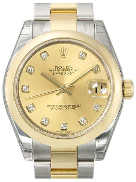 Rolex Datejust 31 Edelstahl Gelbgold 178243 Champagner DIA