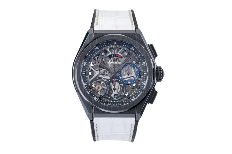 Zenith Defy chronograph ceramic automatic men's watch 49.9000.9004/78.R582 LP: 12000EUR [2506363]