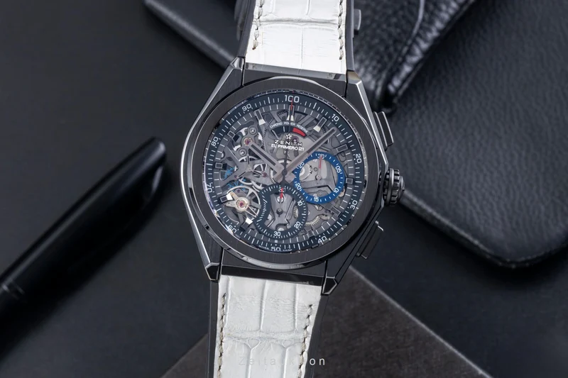 Zenith Defy chronograph ceramic automatic men's watch 49.9000.9004/78.R582 LP: 12000EUR [2506363]