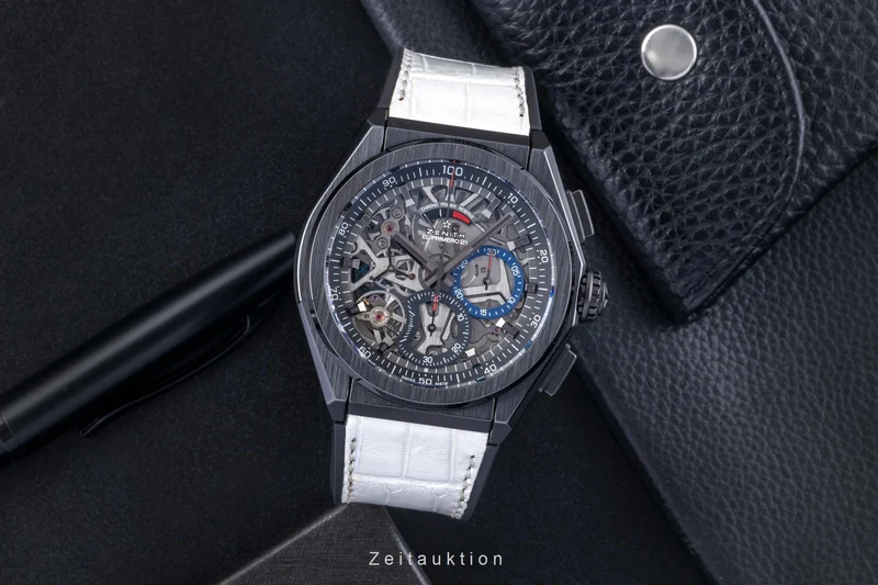 Zenith Defy chronograph ceramic automatic men's watch 49.9000.9004/78.R582 LP: 12000EUR [2506363]