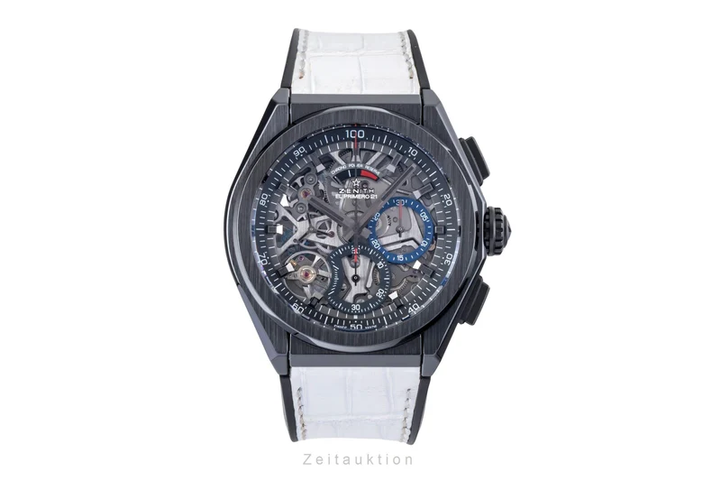 Zenith Defy chronograph ceramic automatic men's watch 49.9000.9004/78.R582 LP: 12000EUR [2506363]