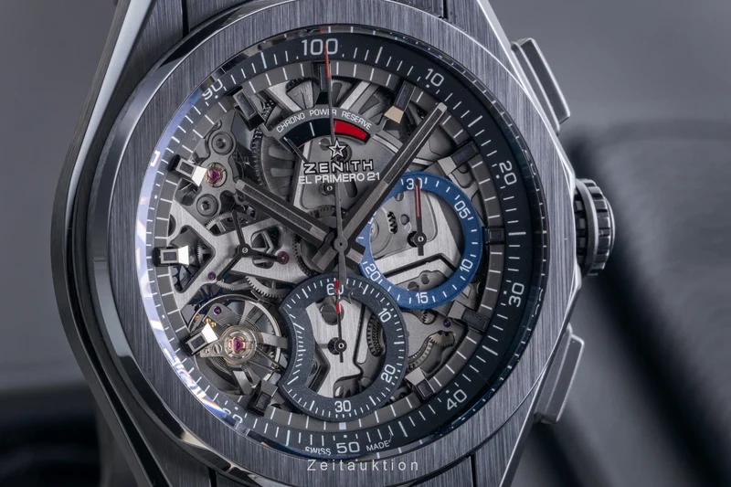 Zenith Defy chronograph ceramic automatic men's watch 49.9000.9004/78.R582 LP: 12000EUR [2506363]