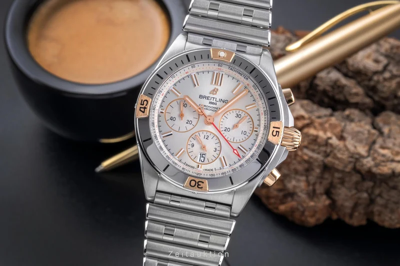 Breitling Chronomat chronograph steel / gold automatic men's watch IB0134 LP: 10850EUR [2506133]