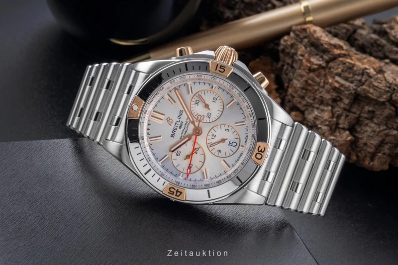 Breitling Chronomat chronograph steel / gold automatic men's watch IB0134 LP: 10850EUR [2506133]